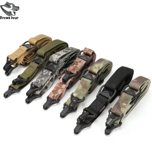 Tactical 2 point gun sling Hunting Military Belt Hunting Rifle Sling Heavy Duty Carrying Strap Shoulder System 2 point Gun Sling