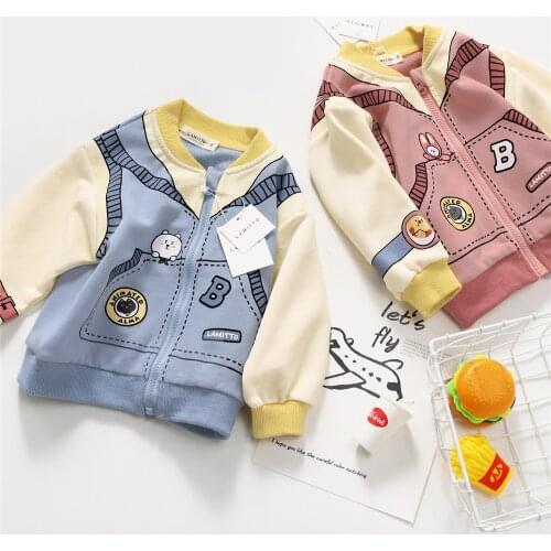 Tonytaobaby Autumn New Childrens Clothing Cotton Zipper Long Sleeve Coat Baby Girl Coat Kids Jacket Boys Jacket