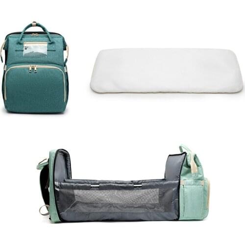 Waterproof Mummy Bag Portable Portable Folding Crib Multi-function Large-capacity Maternity Bag Baby Out-of-bed Backpack U2
