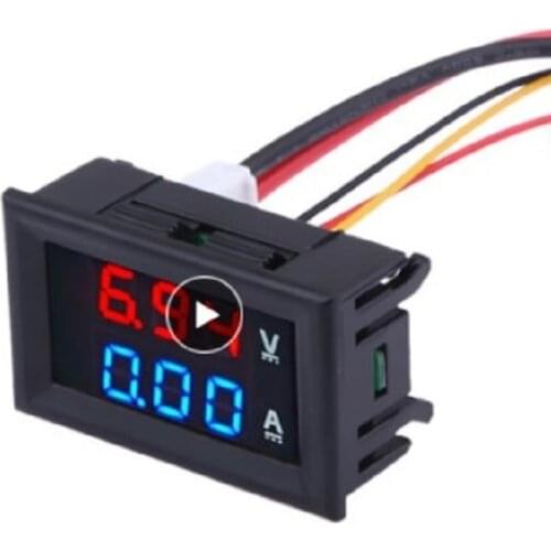 DC 100V 10A Voltmeter Ammeter Blue Red LED Amp Dual Digital Volt Meter Gauge High Quality Smart Electronics Miniature Accuracy