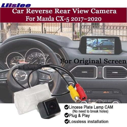 Car Back Up Parking Camera For Mazda CX-5 CX 5 CX5 KF 2017~2020 Compatible Original Screen Reverse Rear View Camera RCA Adapter