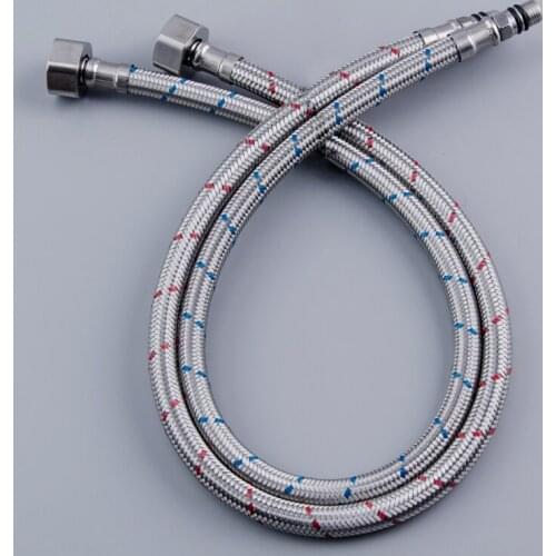 Beiluode Basin Dish Hot And Cold Water Inlet Pipe Pointed Hose Long Rod Steel Wire Explosion-Proof Metal Plumbing Hoses RG1005