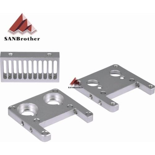 Free shipping 3D printer parts UM2 Ultimaker2 Extruder hotend sets heat sink aluminum alloy block parts