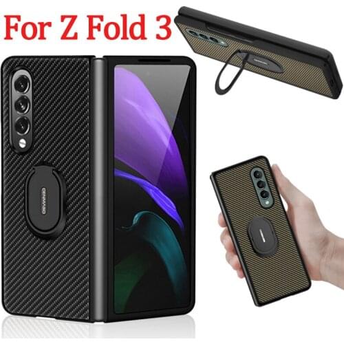 Case For Samsung Galaxy Z Fold 3 5G Cover with Ring Holder 2 IN 1 Multifunction Phone Case For Galaxy Z Fold3 2021 Fashion