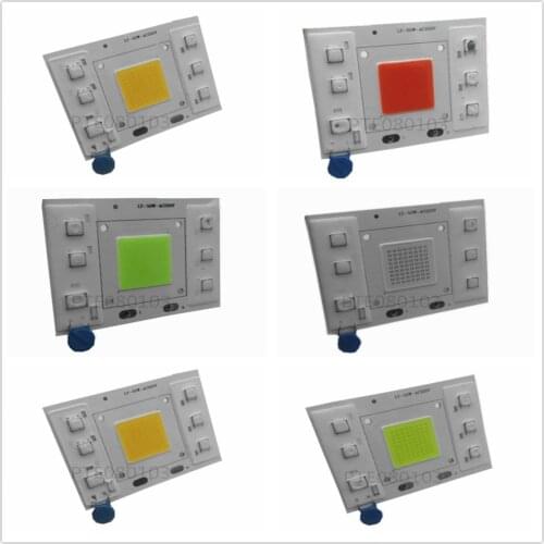 COB LED Chip Bulb 20W 30W 50W PCB Chip 220V Smart IC Floodlight Street Lamp Light Source White Warm White 1 Pieces/Lot