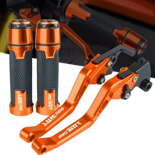 For 990 SMR 990SMR 2009-2013 2012 2011 2010 Motorcycle Accessories Aluminum Brake Clutch Levers Handlebar Handle Hand Grips Ends