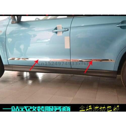For Mitsubishi Asx 2013-2018 Special stainless steel body bright strip door panel sticker car accessories Car styling