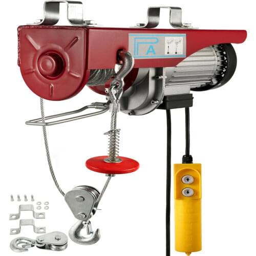 100/200 kg Electric Hoist Electric Winch Lift Raised Lifting Crane Trolley Garage High Carbon