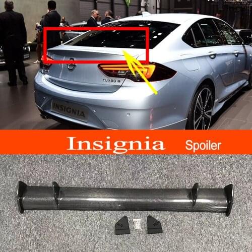 Insignia 2017-2022 Real Carbon Fiber GT-style Car-styling Sporty Rear Trunk Wing Spoiler for Opel Insignia 2017-2022 Sedan