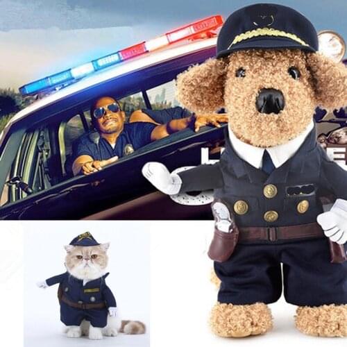 Halloween Pet Costume Cosplay Police Nurse Doctor
