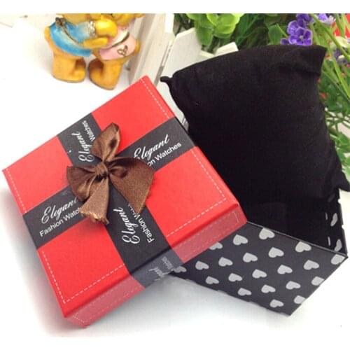 Fashion Beautiful Gifts Watch Boxes 2019 Square Color Paper Watches Gift Box Case Luxury Casual Men Women Watch Box Dropshipping