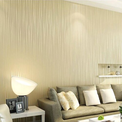 Non Woven Wallpaper Modern Solid Plain Color Vertical Striped Wall Paper Rolls Living Room Bedroom TV Background Papel De Parede