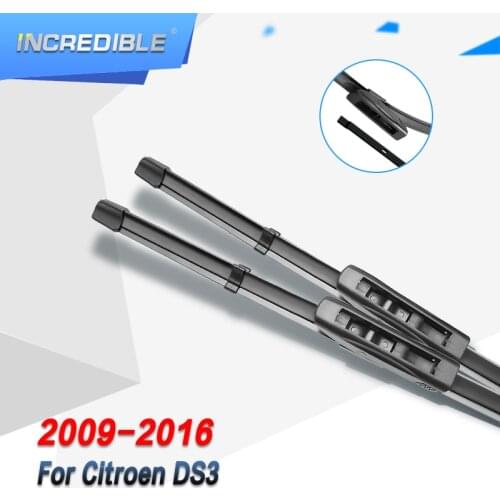 INCREDIBLE Wiper Blades for Citroen DS3 Fit Bayonet Arms 2009 2010 2011 2012 2013 2014 2015 2016