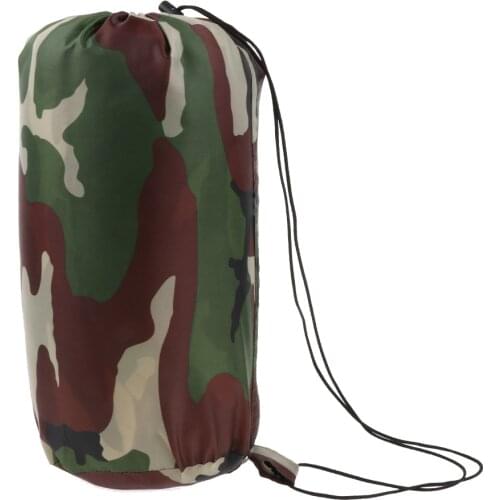 Outdoor Camping Hiking Envelope Single Sleeping Bag With Compression