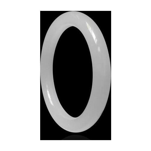 Sheep Fat Grade Fine Round Temperament Senior Afghan White Jade Bracelet Natural Authentic Handwear