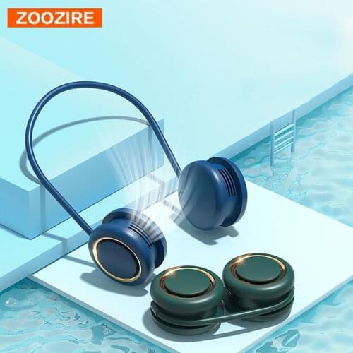 Neck Fan Portable Quiet USB Recharging Mini Air Cooler Outdoor Sports Home Yoga Fans for Summer Air Cooling 2021 New