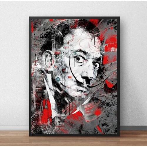 Portrait Art of Salvador Dali Canvas Painting Posters and Prints Modern Wall Art Pictures for Living Room Home Decoration