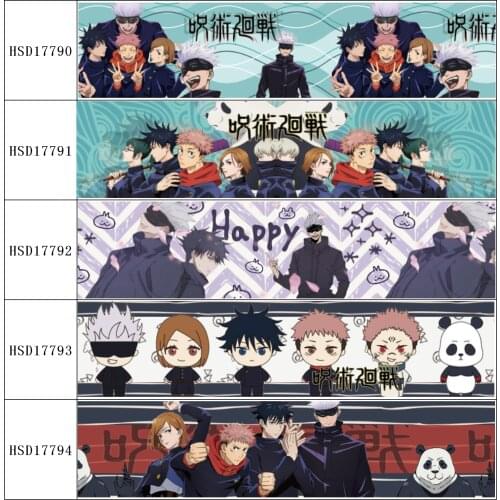 22MM 25MM 38MM 50MM 75mm Printed Pattern Japanese anime on Grosgrain Ribbon for diy ribbon