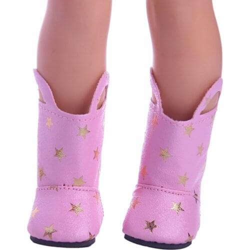 Pink Venus Boots for 14.5inch Wellie Wisher doll ,Doll accessories