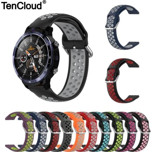 Silicone Band For Lemfo LEM12 Pro Wrist Strap For Lemfo LF28/LF26/DTX/P8 Plus/SG2 Wristband Replacement Bracelet Two-Colors Belt