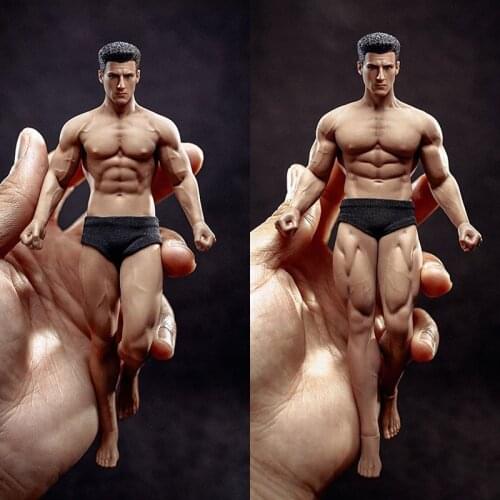 TBL PH2019-TM01A/02A 1/12 Male Suntan Seamless Body with Head Sculpt 6'' Man Super Flexible Action Figure Model