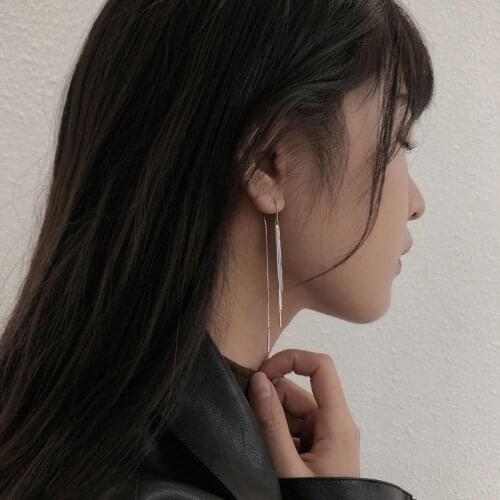 Todorova Fashion Metal Chain Tassel Earrings Korean Style Elegant Long Chain Earrings For Women Wedding Jewelry Gift