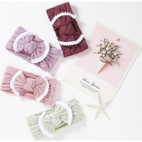 Thick Bow Headband for Baby Girl Candy Color Baby Turban Girls Headwrap for Children Baby Hair Accessories 27 Colors