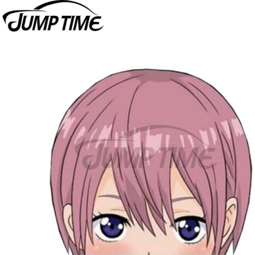 Jump Time 13 x 10.6cm For Ichika Nakano Peeker Vinyl Cute Car Stickers Creative Graffiti Sticker Waterproof Window Trunk Decal