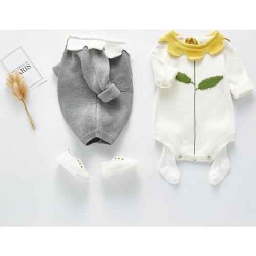 Knitted Baby Clothes Spring Newborn Baby Romper Baby Girl Romper Clothes Long Sleeve Infant Baby Jumpsuit Overalls Boys Romper
