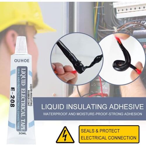 30Ml Liquid Insulating Paste Insulating Electrical Tape Waterproof UV-Proof Retardant Welding Glue Sealant Quick-Drying 2021