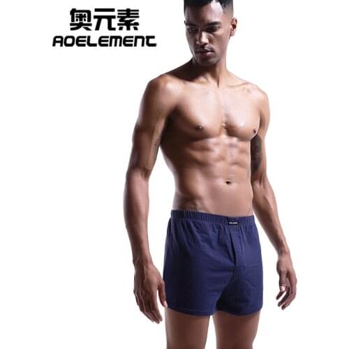 2pcs Lot Mens Soft Stretch Knit Boxer Comfortable Breathable Cotton Shorts Mens Underwear Boxers Men Long Panties Plus Size
