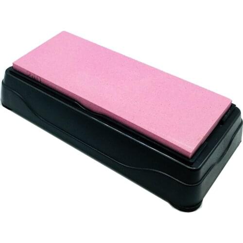 240# Grit corundum whetstone for Knife sharpener Grinding system water Hone stone coarse Grinder with Non-slip base