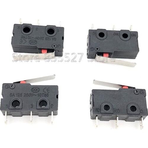 50PCS/LOT three feet 3 foot pin medium micro switch KW11-3Z-2 straight shank tripod 5A 125 250VAC contact switch