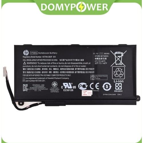 New OEM Laptop Battery for HP VT06XL TPN-I103 HSTNN-DB3F 657240-151 10.8V 86Wh