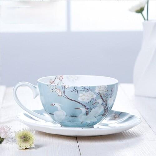 English coffee cup bone China luxury gift set creative tea cup coffee saucer set exquisite ceramic cup