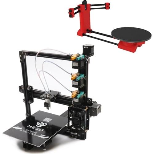 New upgrade 24V power supply for bed HE3D Reprap EI3-Tricolor large build area triple 3 in 1 out extruder 3d printer diy kit