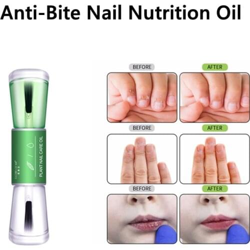 Children Prevent Biting Hand Nail Polish Set Waterproof Nutrition Therapy Pen Natural Bitter Gourd Coptis No Bite Nail Pen