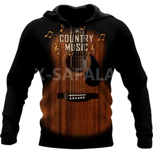 Guitar Musical Instrument 3D Print Size XS-7XL Hoodie Man Women Harajuku Outwear Zipper Pullover Sweatshirt Casual Unisex-1