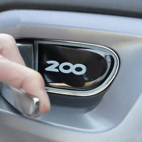 My Good Car inner Door Handle Bowl Sticker Luminous Hand Bowl Trim for Peugeot 2008 2014 - 2017 Car Interior Accessories