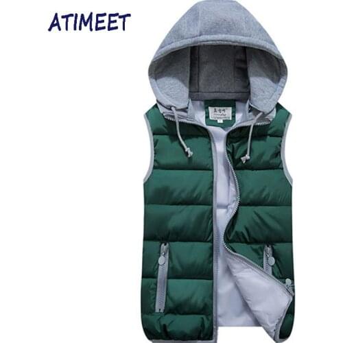 New Women Autumn And Winter Vest Filling Cotton Solid Color Sleeveless Jacket