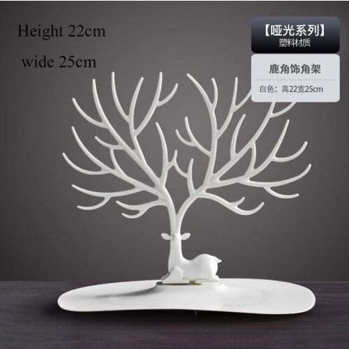 Deer Earrings Necklace Ring Jewelry Display Stand Tray Tree Storage Racks Reindeer Tree Swan Crafts statue for home decoration