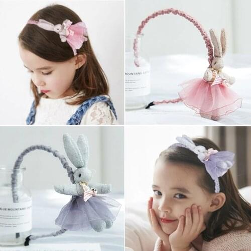 Childrens Little Girl Bunny Headdress Princess Girl Super Cute Cute Hairpin Party Dress Up Childrens Hair Band Headband
