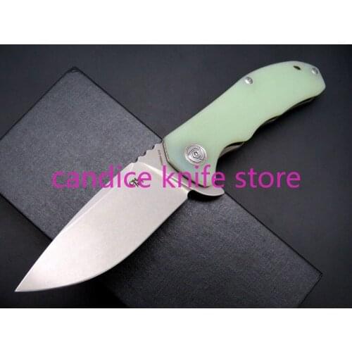 CH3504 G10 Flipper Folding Knife D2 Blade Ball Bearings Camping Hiking Hunting Survival Fruit Knife Pocket EDC Multi Knives