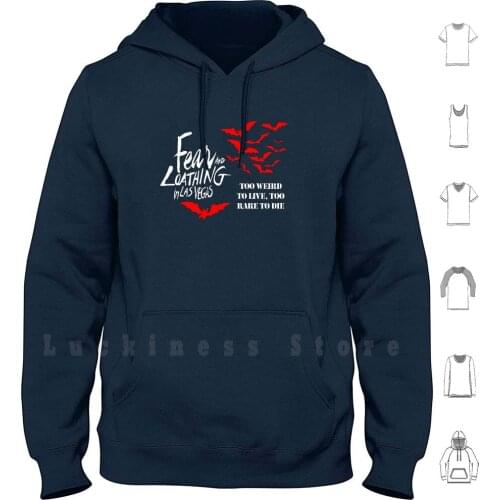 Fear And Loathing In Las Vegas Hoodie Long Sleeve Hunter Vegas Las Loathing Fear Thompson Weird