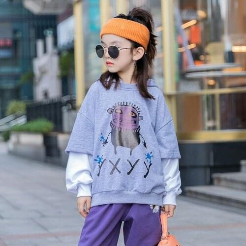 Girls' Hoodies Sweatshirts Babys Kids 2021 Lasted Spring Autumn Top Toddler Pullover Beach Overcoat Outdoor Cotton Childrens C