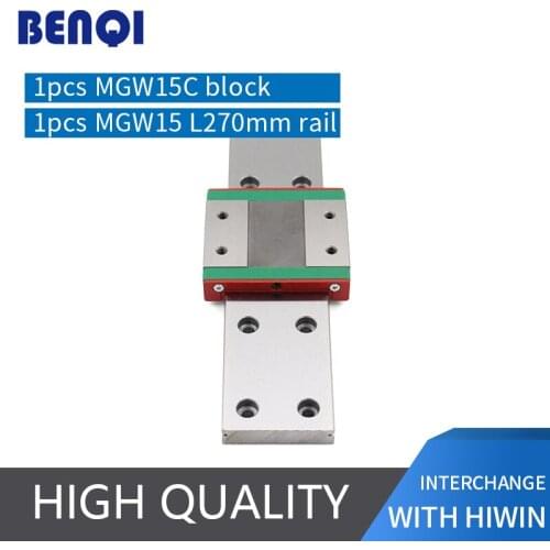 Domestic micro linear guide MGW15-L270mm +1pcs MGW15C block