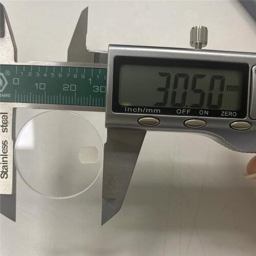 Replacement 2.5mm Thick Watch Glass Mirror Flat Magnifying Sapphire Crystal 30.5mm Diameter Watch Glass Repair Parts
