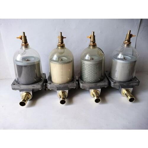 1 inch transparent magnetic diesel gasoline filter refueling oil pump filter with draining essential oil filter element assembly