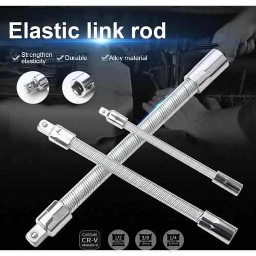 3Pcs 1/4-3/8-1/2 Electric Drill Screwdriver Bit Snake Flexible Hose Cardan Shaft Flexible Extension Rod Hand Tools for Factory