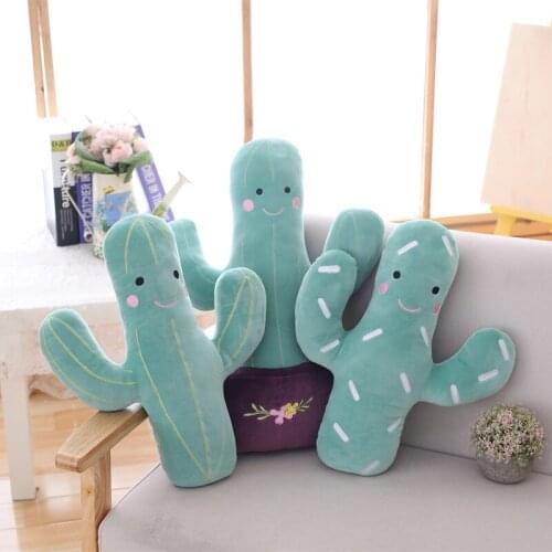 50cm Lovely Simulation Cactus Plush Plants Soft Stuffed Cute Toys for Children Sleeping Pillow Cushion Doll Kids Girls Best Gift